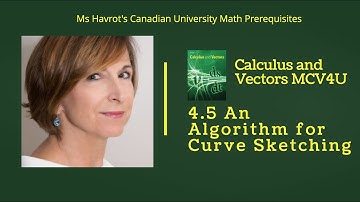 Calculus 4.5 An Algorithm for Curve Sketching