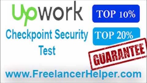 Pass Upwork Checkpoint Security Test answers-TOP 10%