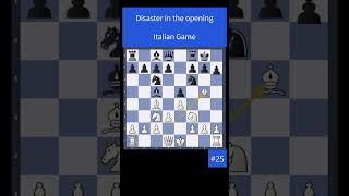 Disaster In The Opening - Italian Game - 25 
