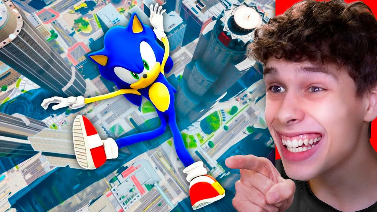 SONIC vs CAÍDAS MÁS ALTAS del MUNDO