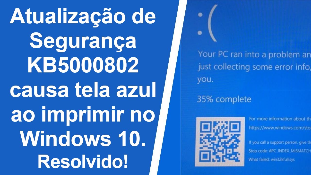 RESOLVENDO BUG DA TELA AZUL AO TENTAR IMPRIMIR NO WINDOWS 10 - YouTube