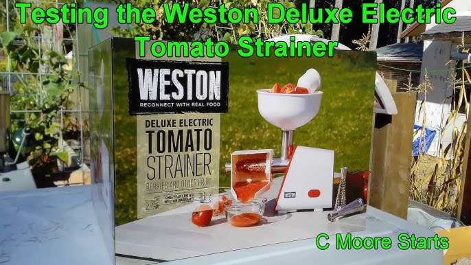 The Kitchen Aid Fruit & Vegetable Strainer!  Still going! 😂. I'm  determined to finish my Tomato Basil Soup before the sun goes down! I  thought you might like to see the