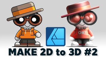 Affinity Designer : Make 2D to 3D Art Toy in Vector