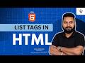 List Tags In HTML| #4 | MERN FullStack Development