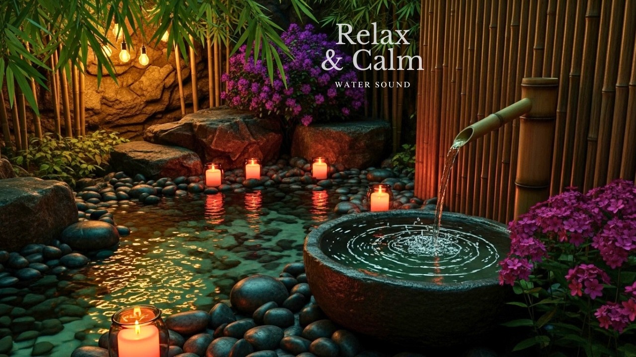 Healing Music with Water Sounds 🌿 Deep Relaxation, Stress Relief & Anxiety | Calm Mind & Body
