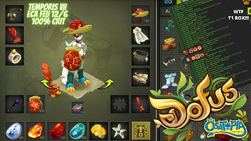 TEMPORIS VII - 200 Eca Feu 100% CRIT ~ 10K+ DMG TOUR 1 INCROYABLE ROX ~ Gear/Stats/Modsters [DOFUS]