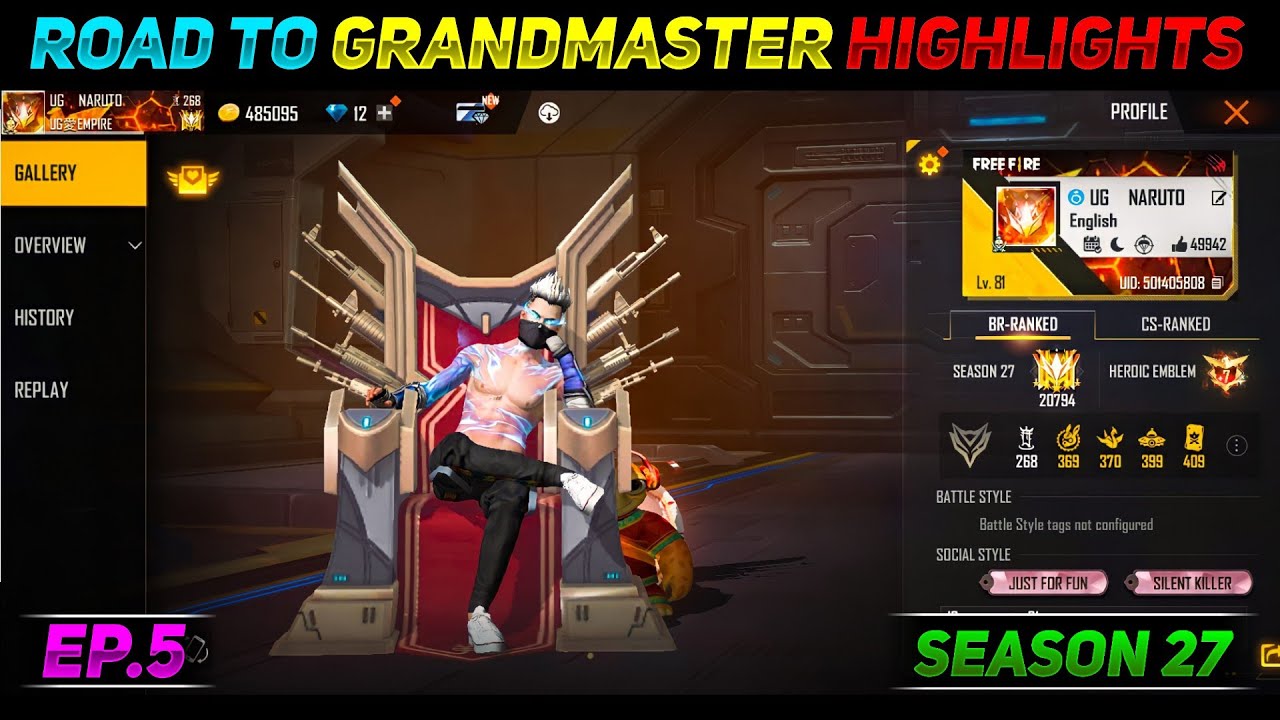 Road To Grandmaster Highlights | Road Grandmaster Season 27 | PUSHING GRANDMASTER TOP 100