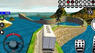 cargo truck driving adventure | cargo delivery truck games 3d | cargo truck simulator offroad screenshot 4