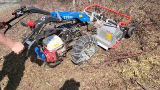 First BCS flail mower on the 779 hy