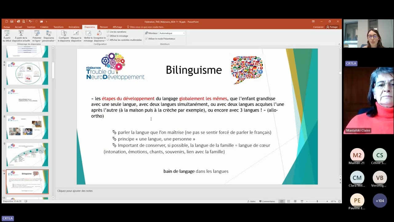 3ème webinaire de la fédération TND : les troubles de la communication, de quoi parle-t-on?