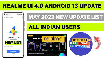 Realme May 2023 New Software Update List | Realme UI 4.0 Update New List News | Android 12 Update