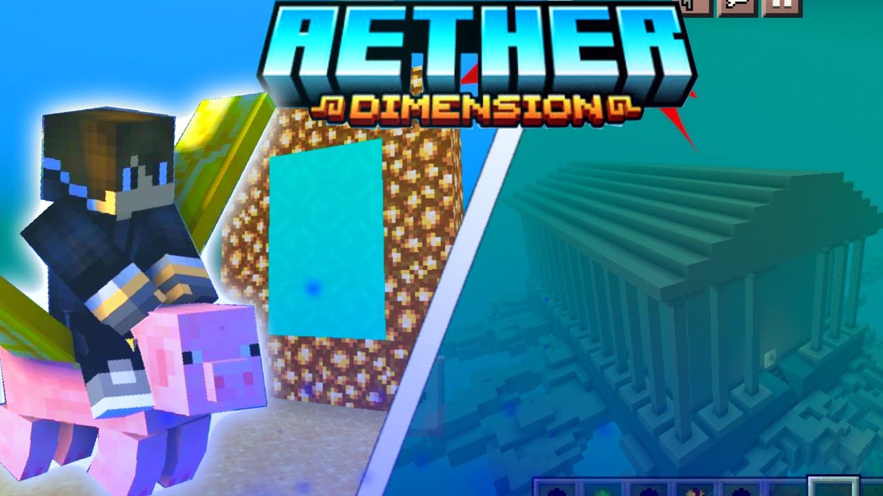 INCRÍVEL!! MOD DE PC DO AETHER PARA MINECRAFT PE (ADDON DO AETHER ...