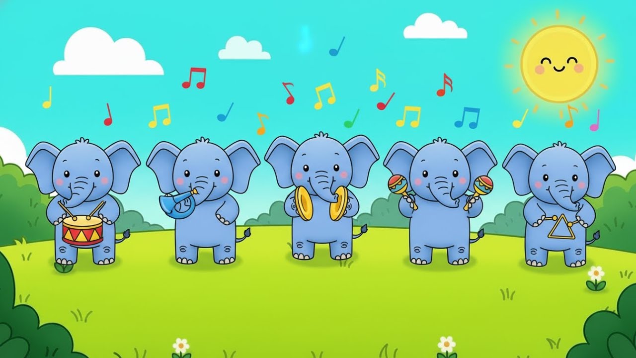 Um Elefante Incomoda Muita Gente #musicainfantil #desenhoanimado #youtubekids #cançãodeninar