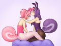 2 skunk girls farting