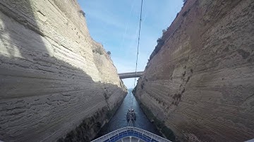 Silver Wind transit Corinth Canal 22 April 2016 GoPro 4K Timelapse