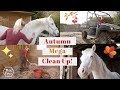 Autumn/Fall Massive Equestrian Clean up Routine of the Stables/Barn *Satisfying* | This Esme