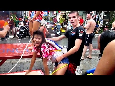 Songkran - Lamai Beach / Koh Samui (Wild Hot Sexy Thai Girls) สงกรานต์ เกาะสมุย