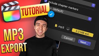 How to save in MP3 ONLY in Final Cut Pro screenshot 4