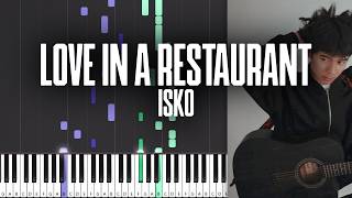 Love in a Restaurant - Isko - Piano Tutorial + MIDI