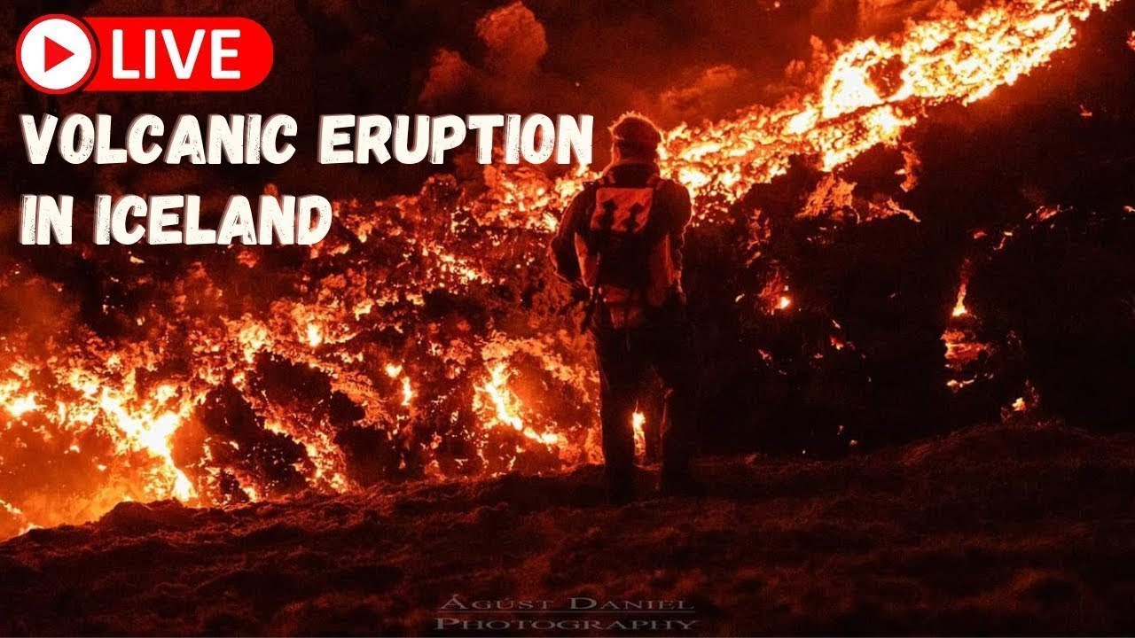 Live volcanic eruption in Iceland! - BobNation - Langhóll