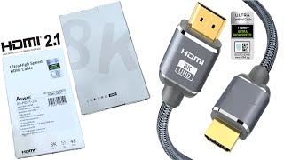 HDMI 2.1 (كيبل - سلك - واير) اصلي بسعر ممتاز |تجربة كيبل HDMI 2.1 موديل أسوار ASWAR مع تجربة على PS5