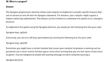 Embedded C questions:38. What