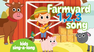 Counting Farm Animals Song for Kids | Fun & Educational Animated Nursery Rhyme 🐣🐑🐷🦆🐄 🐝🐐🐴🐸🐓