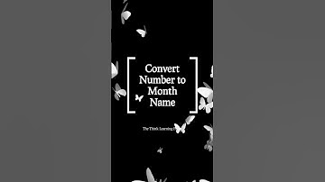 Convert Number to Month Name in Excel #excel #tricks #shortsfeed