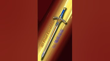 Excalibur is REAL! Showcase & Assembly of This Epic Fate/Stay Night 3D Print