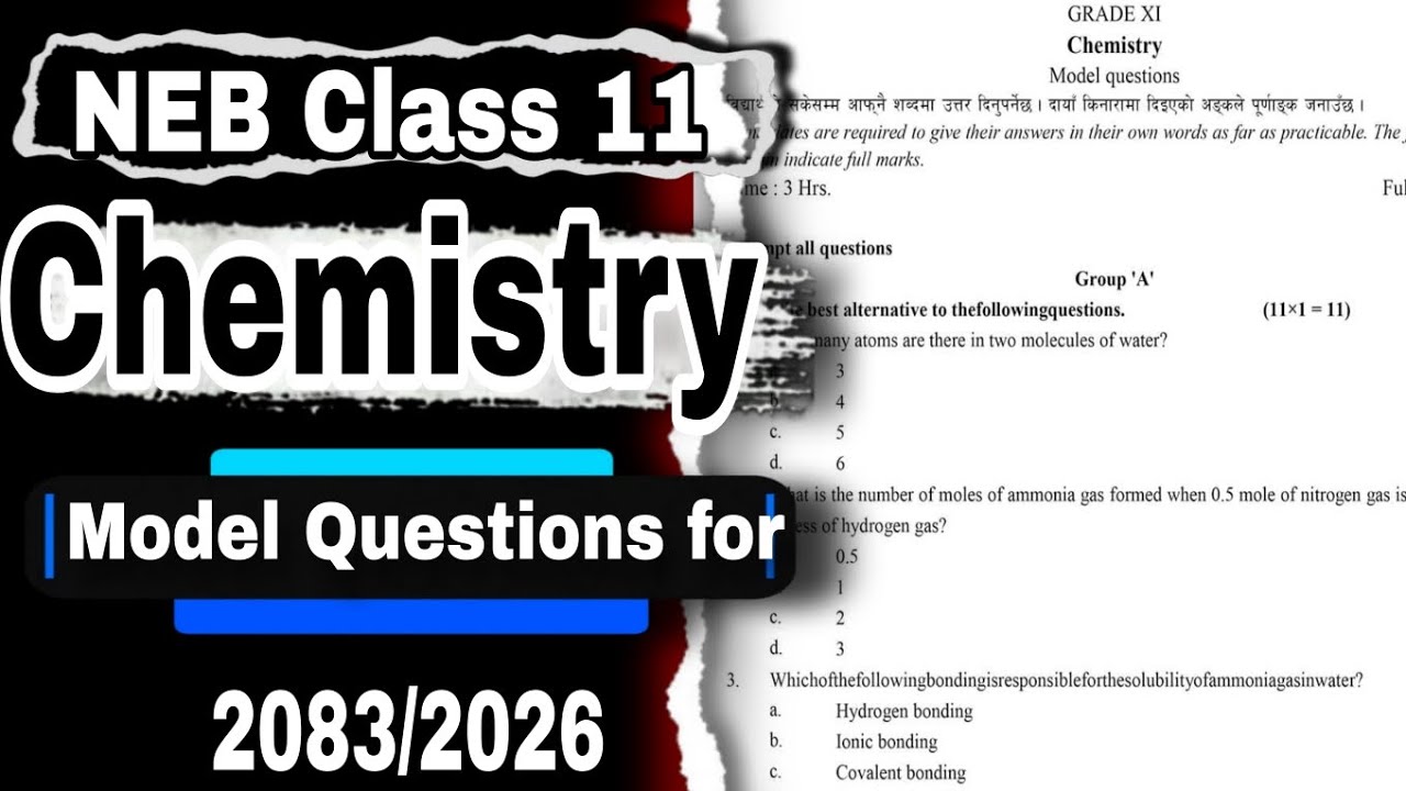 NEB Class 11 Chemistry model questions for practice 2026 | Class 11 Chemistry Questions Paper 2083