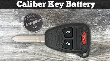 2007 - 2012 Dodge Caliber Key Fob Battery Replacement - How To Change Replace Remote Key Batteries