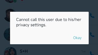 Cannot call this user due to his/her privacy settings. #video #youtube #2023