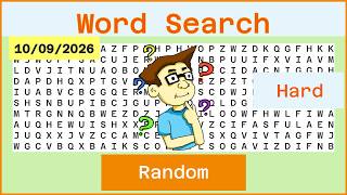 Word Search Hard - Random - 10/09/2026 screenshot 4