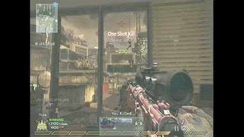 MW2 Noscope Over Map (Amazing!)