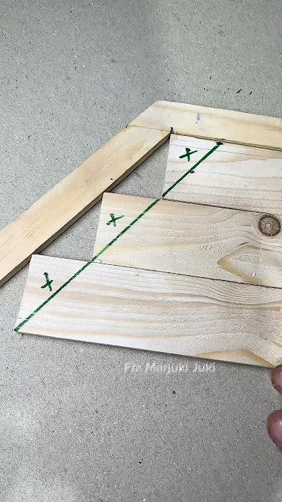 measure the position of the wooden corner #tips #diy #ideas #woodworking