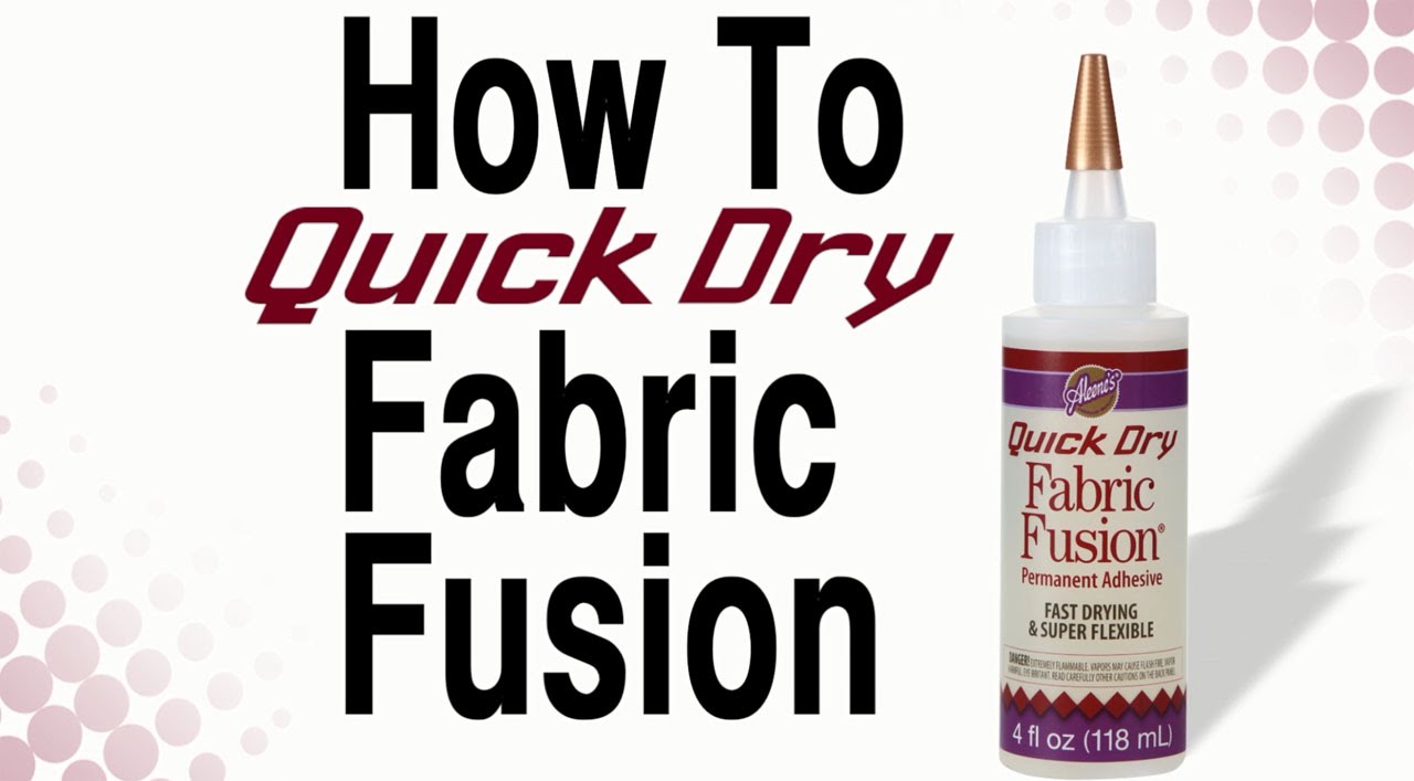 Aleene's Quick Dry Fabric Fusion Tips 