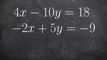 Tutorial - How do we solve a system of linear equations using any method 4x-10y=18, -2x+5y=-9