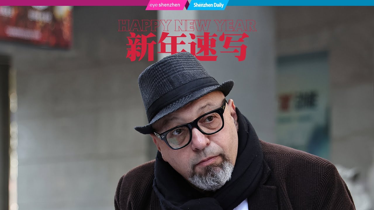 Australian speed artist sends New Year greetings in Shenzhen