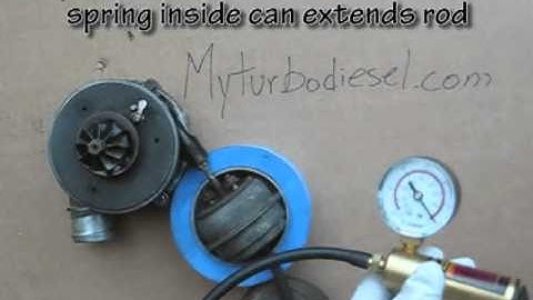 How a VNT turbo actuator works on a VW TDI engine and how to check for proper operation