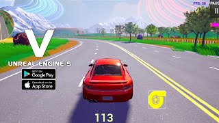 Project EVA (Unreal Engine 5) Android Beta Gameplay - New FanMade Car Racing Game APK screenshot 2