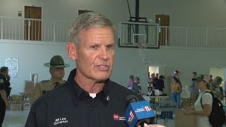 Governor Bill Lee surveys storm damage in Greeneville