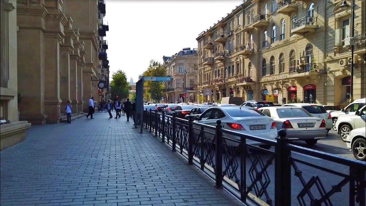 Baku City Center 2019 Walking Tour Youtube