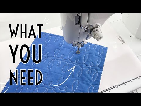How to Free Motion Quilt for Beginners on a Regular Machine! What You Need, Basting, & Machine Setup