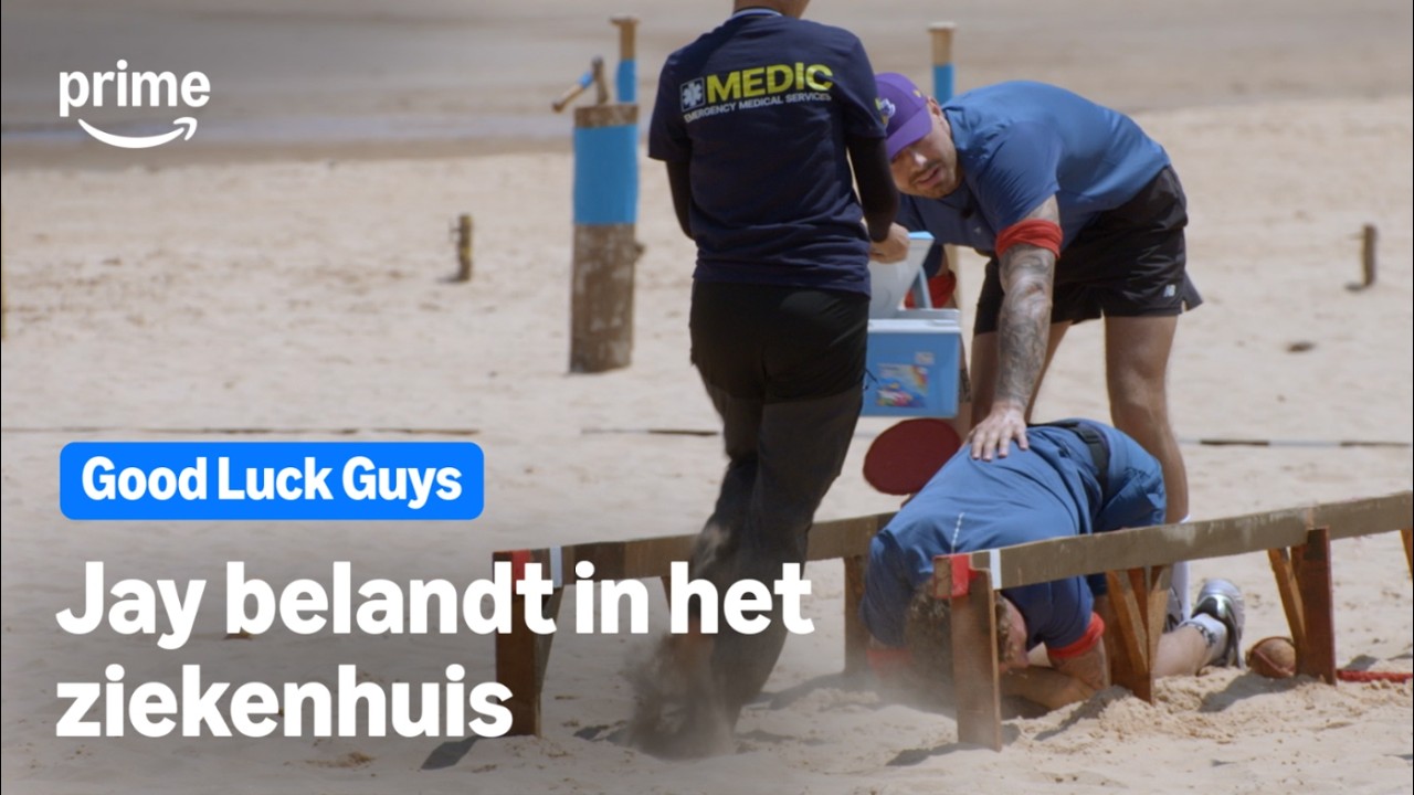 Jay belandt in het ziekenhuis | Good Luck Guys S4