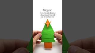 One Sheet Origami Tree v3 #shorts @jonakashima