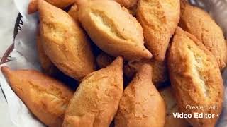 Bride's fingers, lady's thigh. Doughnuts