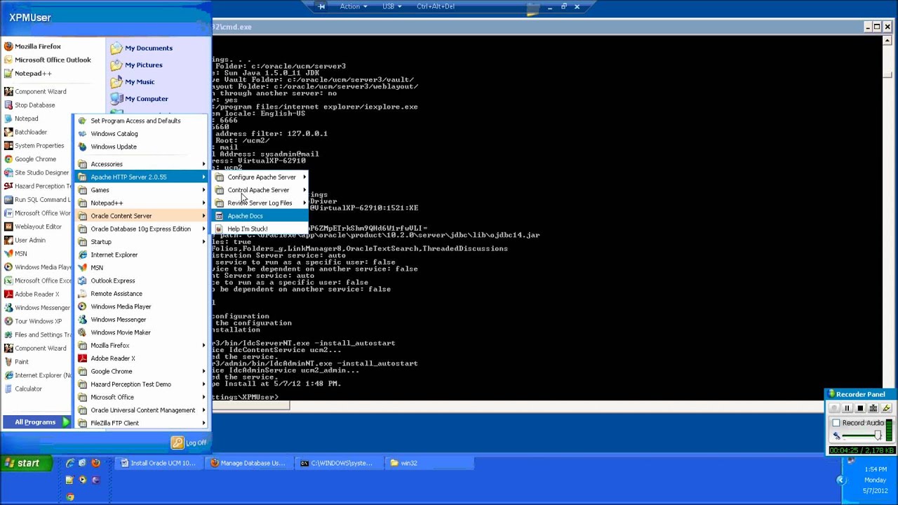 Install Oracle UCM 10g, Install Webcenter Content