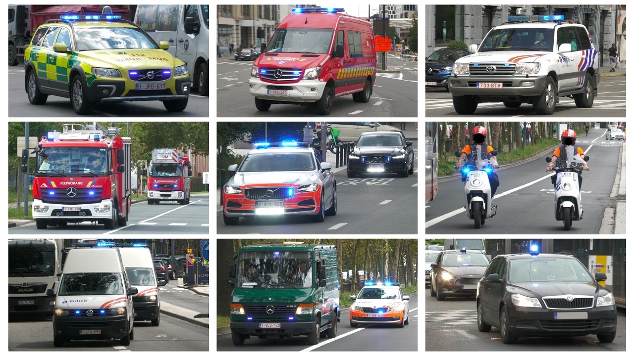 [Hoogteredding, politiescooters, onopvallende voertuigen] Hulpdiensten Brussel (XXL collection) #14