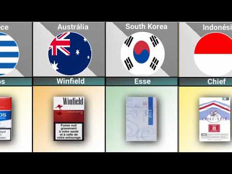 Cigarette brands from different countries