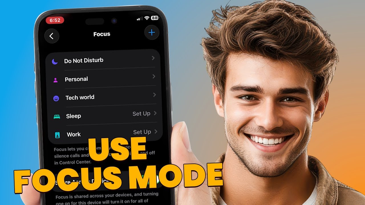 Iphone Modes How to Use Focus Modes on iPhone (NEW Update) - YouTube